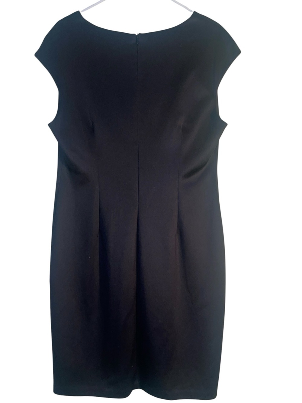 Connected Apparel black dress with nude and black lace middle. Size 16 GUC - Picture 4 of 9